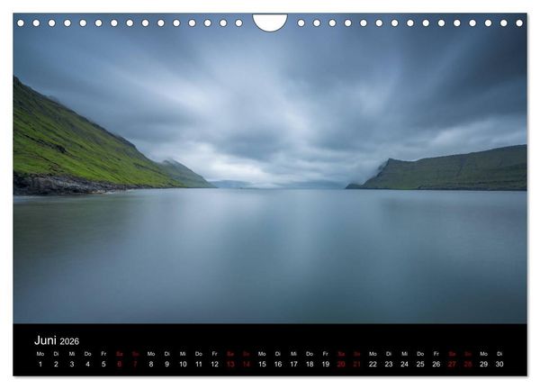 Produktbild: F&auml;r&ouml;er - Naturwunder im Nordatlantik (Wandkalender 2026 DIN A4 quer), CALVENDO Monatskalender