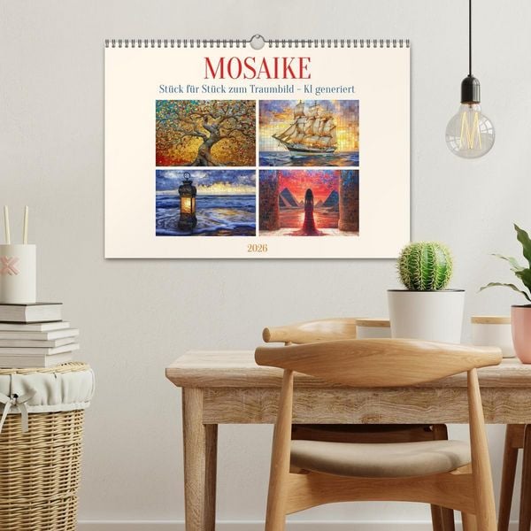 Produktbild: Mosaike (Wandkalender 2026 DIN A3 quer), CALVENDO Monatskalender