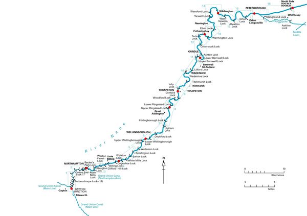 Produktbild: The River Nene, Imray River Guide