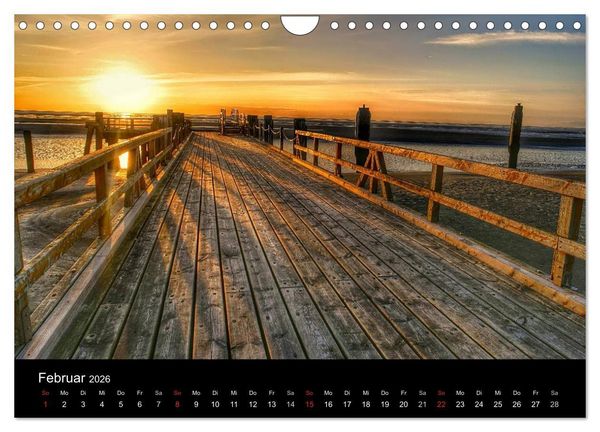 Produktbild: Zeit f&uuml;r... Insel Neuwerk - Himmel, Deiche, Watt und Meer (Wandkalender 2026 DIN A4 quer), CALVENDO Monatskalender