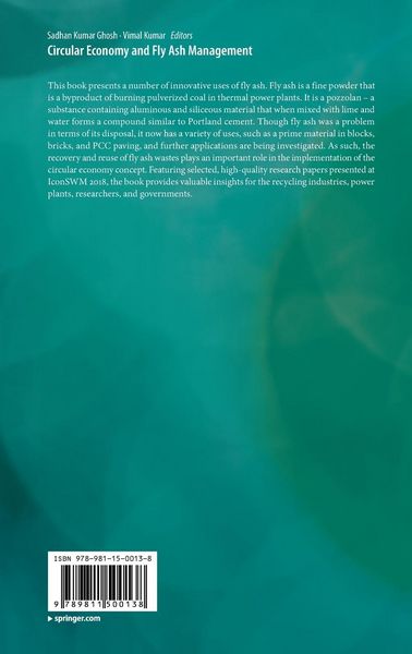Produktbild: Circular Economy and Fly Ash Management