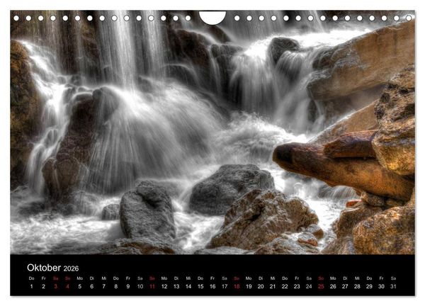 Produktbild: Kuhflucht Wasserf&auml;lle bei Farchant (Wandkalender 2026 DIN A4 quer), CALVENDO Monatskalender