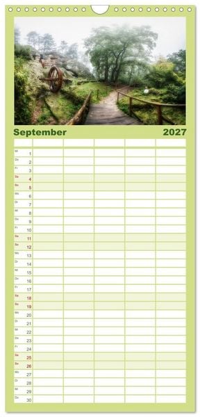 Produktbild: Familienplaner 2027 - Der Harz einfach magisch mit 5 Spalten (Wandkalender, 21 x 45 cm) CALVENDO
