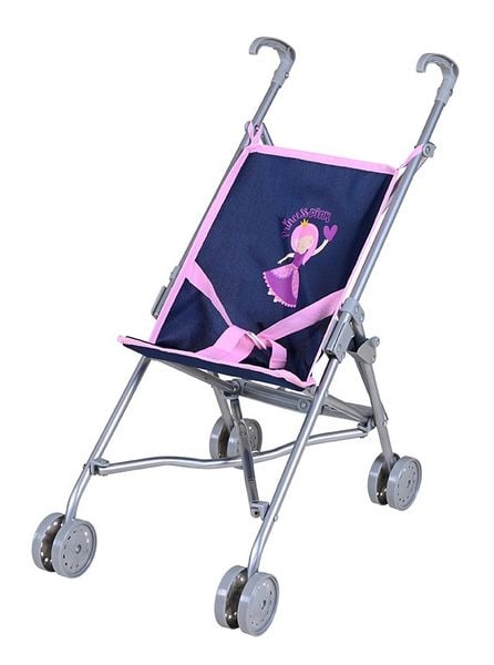 Produktbild: Knorrtoys 12642 - Puppenbuggy Sim Princess Blue, klappbar, Schieberh&ouml;he: 55 cm