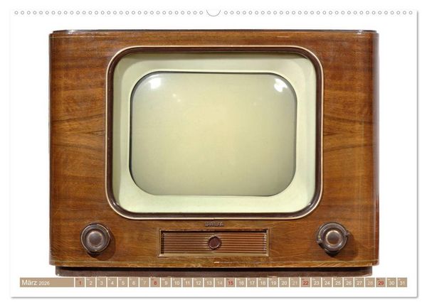 Produktbild: Fernseher der 1950er bis 70er Jahre: In die R&ouml;hre geguckt (hochwertiger Premium Wandkalender 2026 DIN A2 quer), Kunstdruck in Hochglanz
