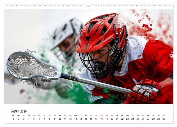 Produktbild: Lacrosse cool (Wandkalender 2026 DIN A2 quer), CALVENDO Monatskalender