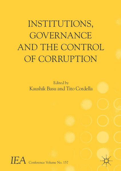 Produktbild: Institutions, Governance and the Control of Corruption