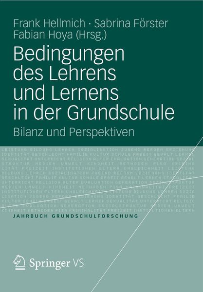 Produktbild: Bedingungen des Lehrens und Lernens in der Grundschule