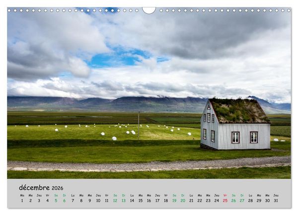 Produktbild: Surprenante Islande (Calendrier mural 2026 DIN A3 vertical), CALVENDO calendrier mensuel