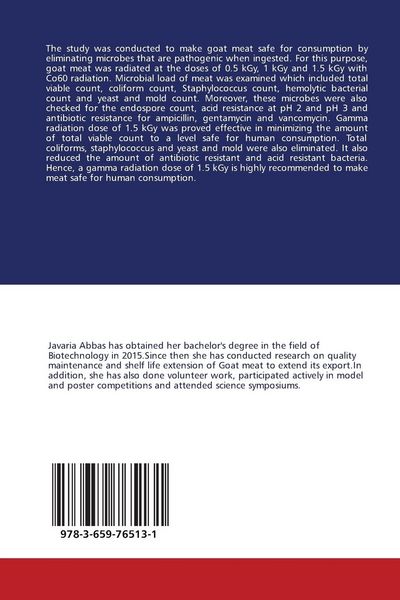 Produktbild: Eradicate of Microflora from Goat Meat using Gamma Radiation