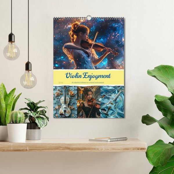 Produktbild: Violin Enjoyment (Wall Calendar 2026 DIN A3 portrait), CALVENDO 12 Month Wall Calendar