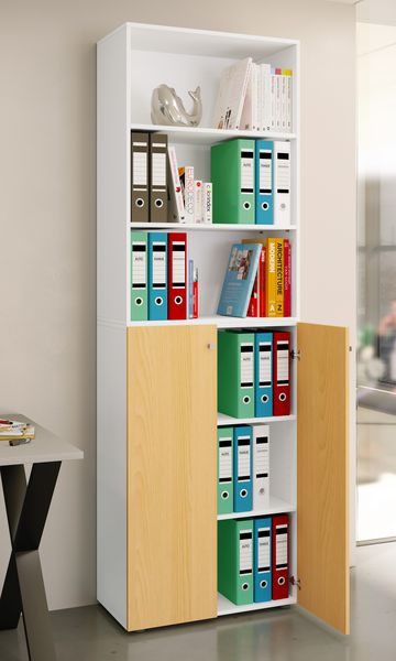 Produktbild: B&uuml;roschrank Regal Ordner Aktenschrank Lona 6fach