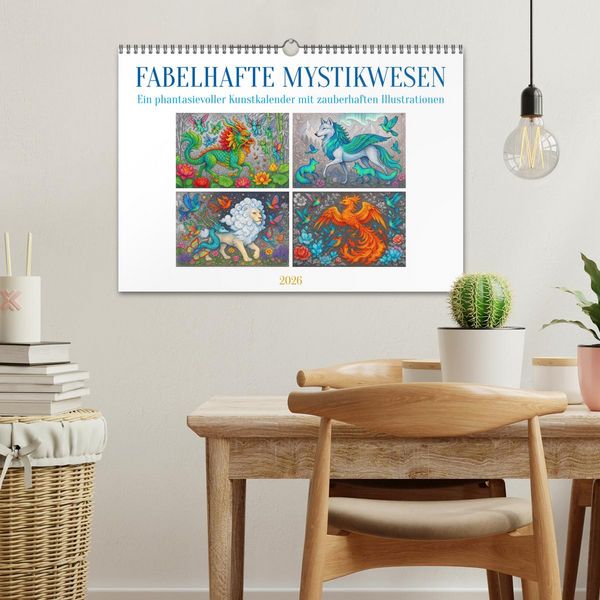 Produktbild: Fabelhafte Mystikwesen (Wandkalender 2026 DIN A3 quer), CALVENDO Monatskalender