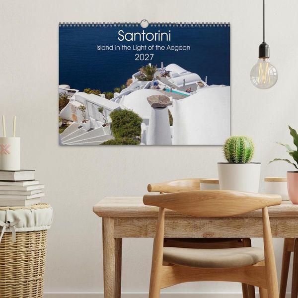 Produktbild: Santorini Island in the Light of the Aegean (Wall Calendar 2027 DIN A3 landscape), CALVENDO 12 Month Wall Calendar