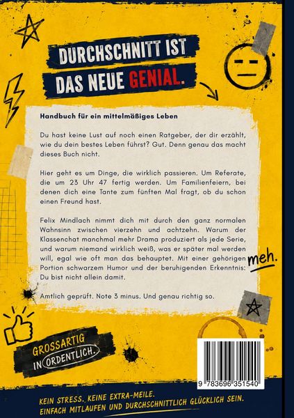 Produktbild: Handbuch f&uuml;r ein mittelm&auml;&szlig;iges Leben