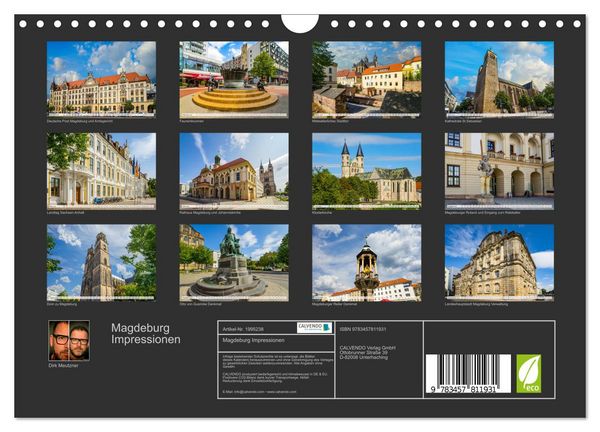 Produktbild: Magdeburg Impressionen (Wandkalender 2026 DIN A4 quer), CALVENDO Monatskalender