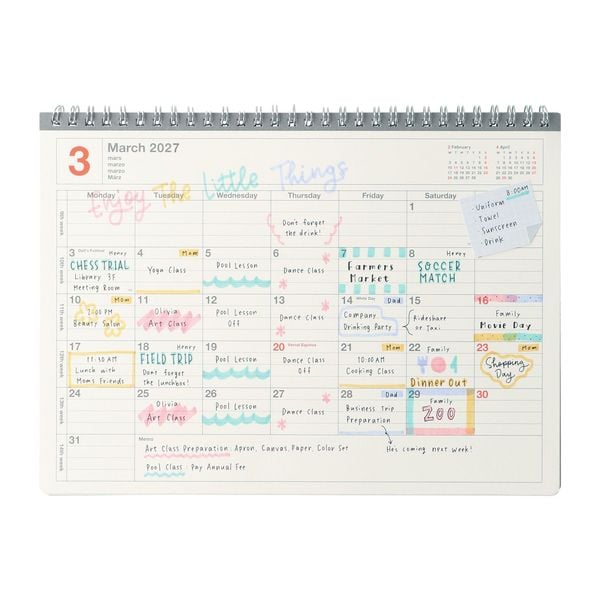 Produktbild: MARK'S 2027 Notebook Calendar M // Neon Orange