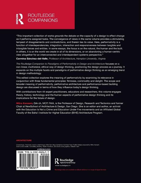 Produktbild: The Routledge Companion to Paradigms of Performativity in Design and Architecture