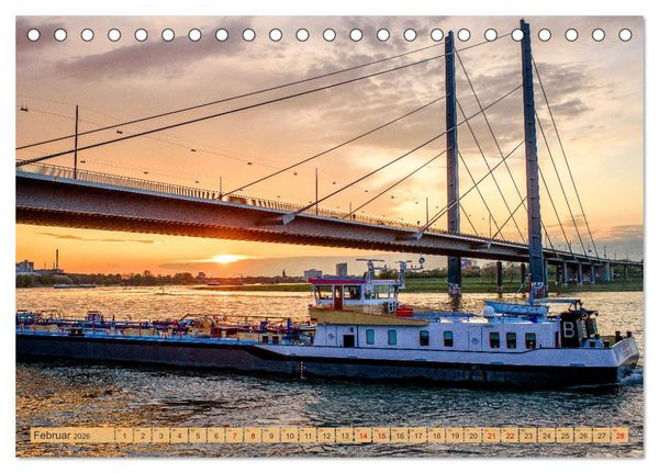 Produktbild: D&uuml;sseldorf - Ansichten einer faszinierenden Stadt (Tischkalender 2026 DIN A5 quer), CALVENDO Monatskalender