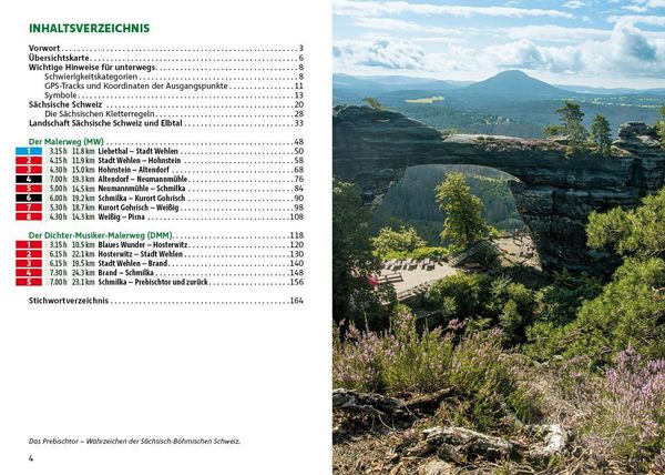 Produktbild: ROTHER Wanderf&uuml;hrer Malerweg und Dichter-Musiker-Maler-Weg. Alle Etappen der beiden Fernwanderwege durch die S&auml;chsische Schweiz.
