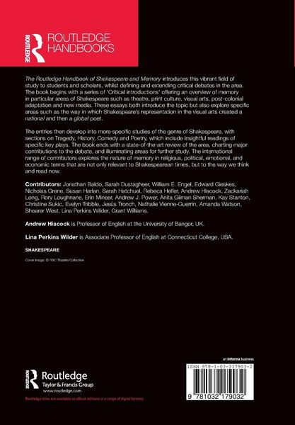 Produktbild: The Routledge Handbook of Shakespeare and Memory