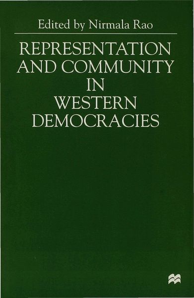 Produktbild: Representation and Community in Western Democracies