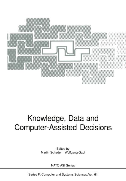 Produktbild: Knowledge, Data and Computer-Assisted Decisions