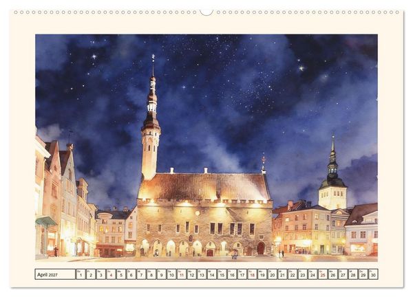 Produktbild: Reise nach Estland (Wandkalender 2027 DIN A2 quer), CALVENDO Monatskalender