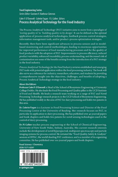 Produktbild: Process Analytical Technology for the Food Industry