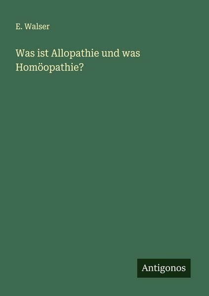 Produktbild: Was ist Allopathie und was Hom&ouml;opathie?