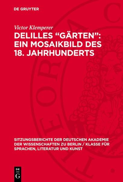 Produktbild: Delilles "G&auml;rten": ein Mosaikbild des 18. Jahrhunderts