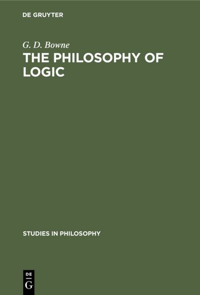 Produktbild: The Philosophy of Logic