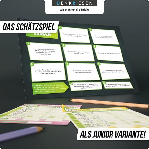 Produktbild: DENKRIESEN - VOLL VERSCH&Auml;TZT! Junior Edition - "Knapp daneben ist auch gewonnen."