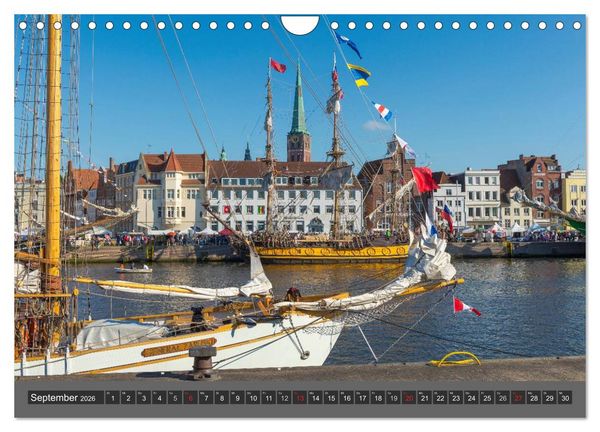 Produktbild: Die Hansestadt L&uuml;beck (Wandkalender 2026 DIN A4 quer), CALVENDO Monatskalender