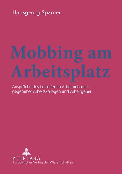 Produktbild: Mobbing am Arbeitsplatz