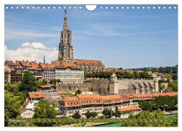 Produktbild: Amazing Berne - Switzerland (Wall Calendar 2026 DIN A4 landscape), CALVENDO 12 Month Wall Calendar