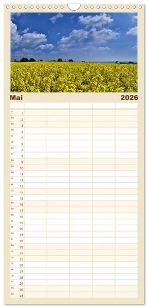 Produktbild: Familienplaner 2026 - Gr&ouml;mitz - Ostseebad an der Sonnenseite mit 5 Spalten (Wandkalender, 21 x 45 cm) CALVENDO