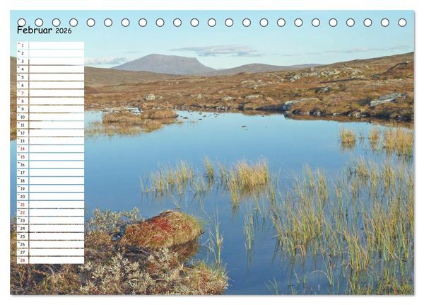 Produktbild: Einsame Natur - Terminkalender (Tischkalender 2026 DIN A5 quer), CALVENDO Monatskalender
