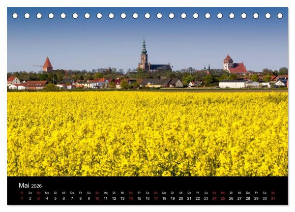 Produktbild: Univerit&auml;ts- und Hansestadt Greifswald (Tischkalender 2026 DIN A5 quer), CALVENDO Monatskalender