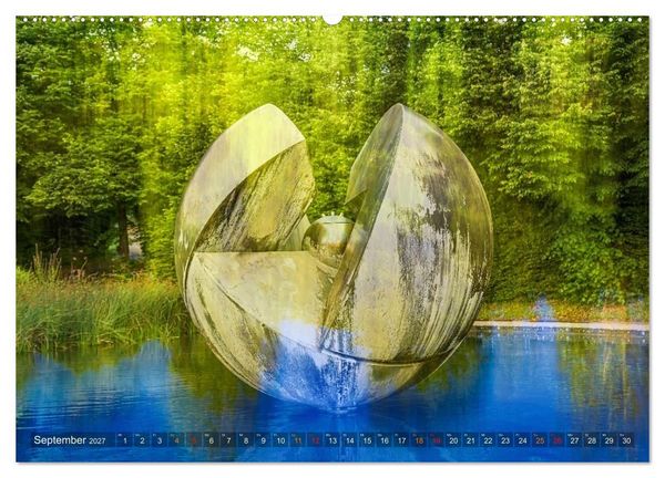 Produktbild: Experimentelle Fotografie - Schl&ouml;sser und Parks in Stuttgart (Wandkalender 2027 DIN A2 quer), CALVENDO Monatskalender