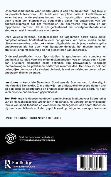 Produktbild: Onderzoeksmethoden voor Sportstudies