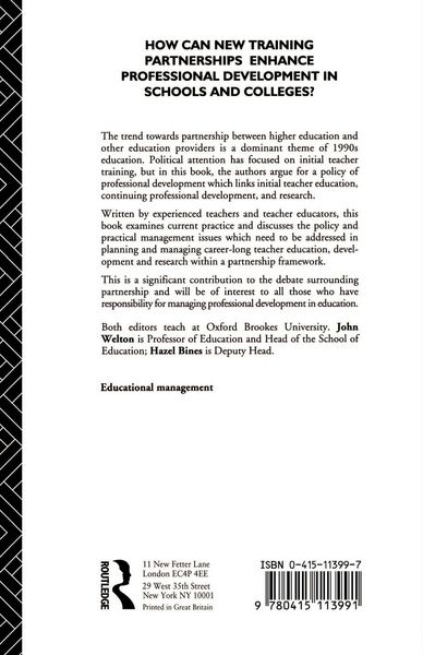 Produktbild: Managing Partnership in Teacher Training and Development