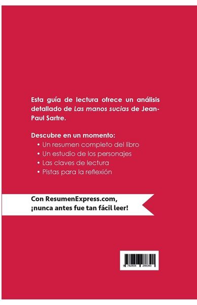 Produktbild: Las manos sucias de Jean-Paul Sartre (Gu&iacute;a de lectura)