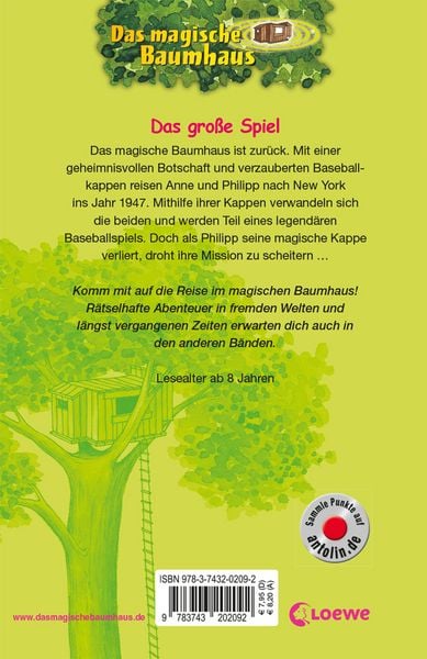 Produktbild: Das magische Baumhaus (Band 54) - Das gro&szlig;e Spiel