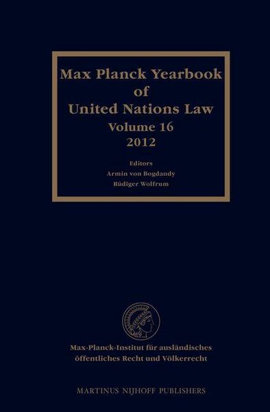Produktbild: Max Planck Yearbook of United Nations Law, Volume 16