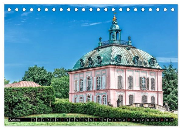 Produktbild: Sachsens Schl&ouml;sser (Tischkalender 2026 DIN A5 quer), CALVENDO Monatskalender