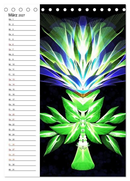 Produktbild: Textile Gewebekunst (Tischkalender 2027 DIN A5 hoch), CALVENDO Monatskalender