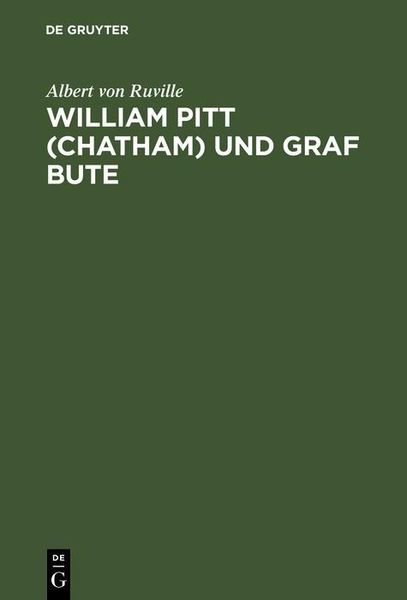 Produktbild: William Pitt (Chatham) und Graf Bute