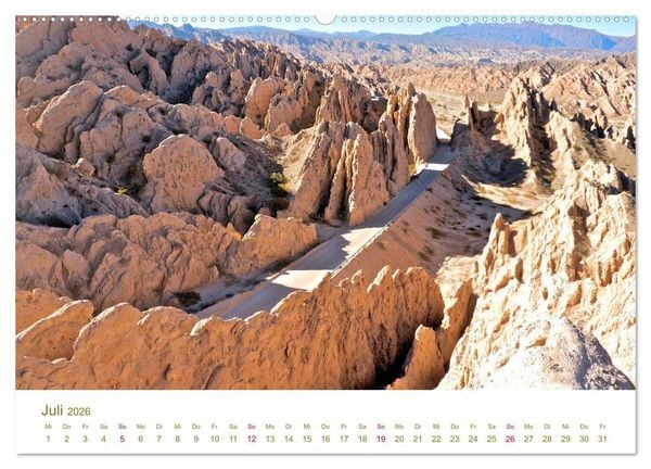 Produktbild: Weites Argentinien (Wandkalender 2026 DIN A2 quer), CALVENDO Monatskalender