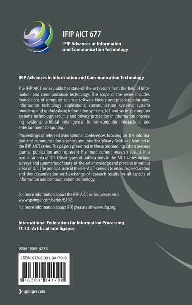 Produktbild: Artificial Intelligence Applications and Innovations. AIAI 2023 IFIP WG 12.5 International Workshops